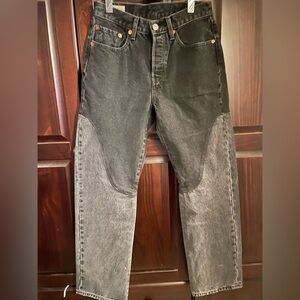 Women Levi’s Black & Gray Custom Jeans